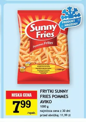 Frytki Sunny Fries Pommes Aviko promocja w Gram Market