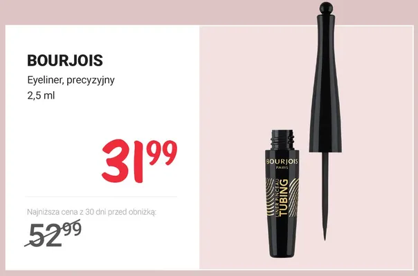 Eyeliner precyzyjny Bourjois Liner Pinceau Tubing promocja w Rossmann