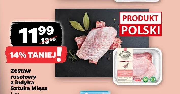 Zestaw rosołowy z indyka Sztuka Mięsa promocja w Netto