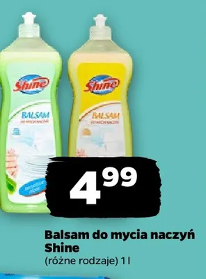 Balsam do mycia naczyń Shine promocja w Netto