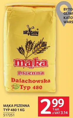 Mąka pszenna typ 480 1 kg promocja w Selgros