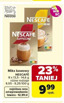 Miks kawowy Nescafe Cappuccino 8-pak promocja w Carrefour Market
