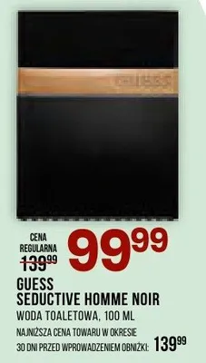 Woda toaletowa seductive homme noir promocja w Drogerie Natura