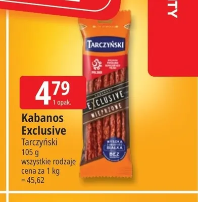 Kabanos Exclusive Tarczyński promocja w Leclerc