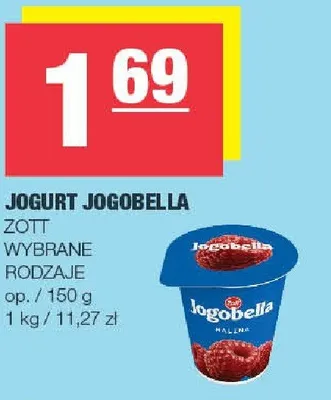 Jogurt Jogobella Zott promocja w SPAR