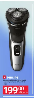 Golarka męska S3143/00 S3000 Philips promocja w Selgros