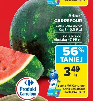 Arbuz Carrefour promocja w Carrefour