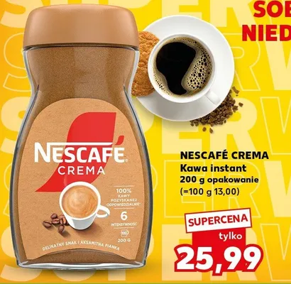 Kawa instant Crema promocja w Kaufland
