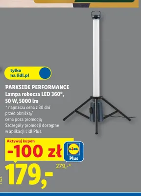 Lampa robocza LED 360° 50W 5000lm Parkside Performance promocja w Lidl