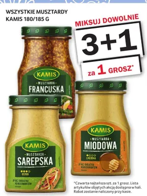 Musztarda Kamis 180/185 g promocja w Selgros