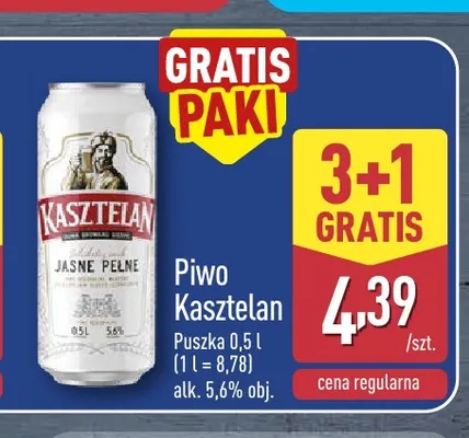 Piwo Kasztelan promocja w Aldi