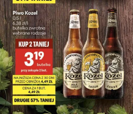 Piwo Kozel Lezak promocja w Delikatesy Centrum