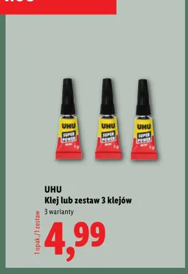 Klej UHU promocja w Lidl