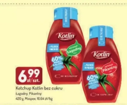 Ketchup Kotlin bez cukru łagodny promocja w Avita