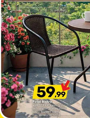 Fotel Bistro Bricomarche promocja w Bricomarche