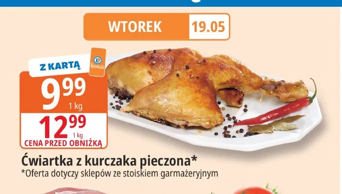 Ćwiartka z kurczaka pieczona promocja w Leclerc