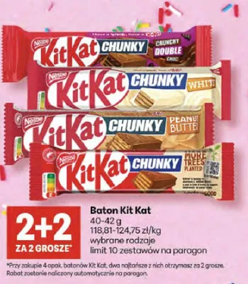 Baton Kit Kat wybrane rodzaje promocja w Delikatesy Centrum