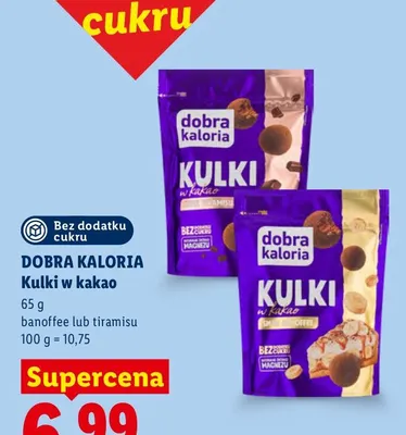 Kulki w kakao banoffee Dobra Kaloria promocja w Lidl