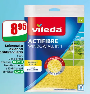Ściereczka Actifibre Window All in 1 promocja w Dino