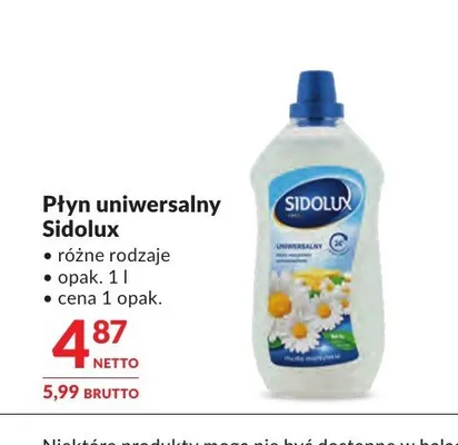 Płyn uniwersalny Sidolux promocja w Makro
