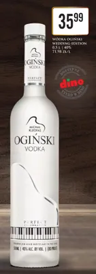 Wódka Ogiński Wedding Edition promocja w Dino
