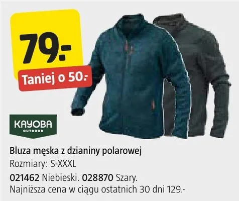 Bluza męska z dzianiny polarowej promocja w Jula