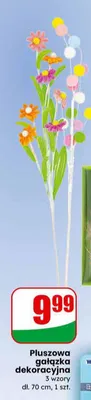 Pluszowa gałązka dekoracyjna 3 wzory promocja w Dino