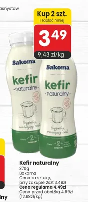 Kefir naturalny Bakoma promocja w Market Point