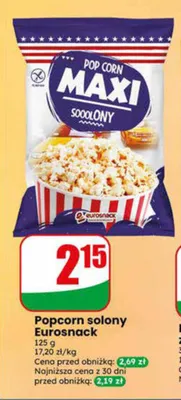 Popcorn solony Eurosnack promocja w Dino