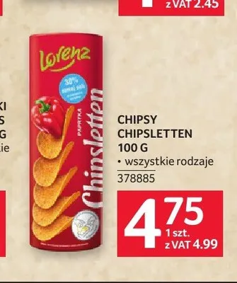 Chipsy Chipsletten Lorenz promocja w Selgros