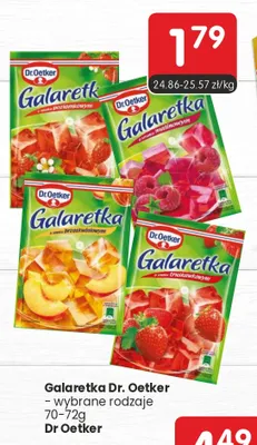 Galaretka o smaku brzoskwiniowym Dr. Oetker promocja w Market Point