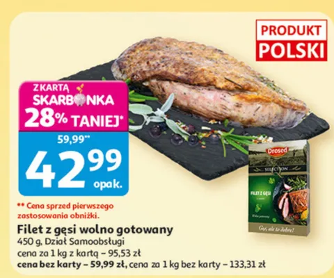Filet z gęsi wolno gotowany promocja w Auchan