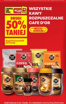 Kawa rozpuszczalna Cafe D'Or Gold promocja w Biedronka