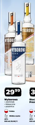 Wódka Wyborowa pszenica 40% promocja w Netto