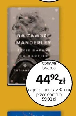 Książka Na zawsze Manderley oprawa twarda promocja w Empik