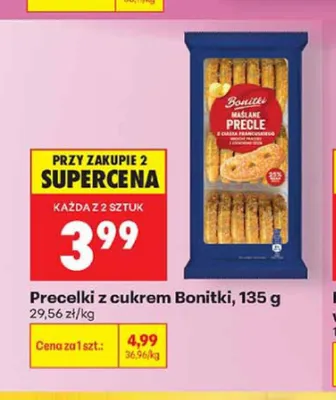 Precelki z cukrem Bonitki promocja w Biedronka