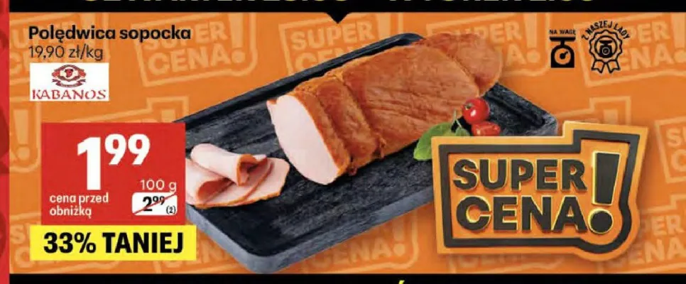 Polędwica sopocka Kabanos promocja w Delikatesy Centrum