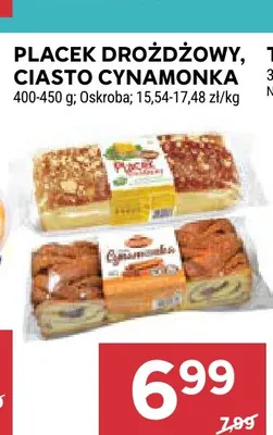 Placek drożdżowy Oskroba promocja w Stokrotka