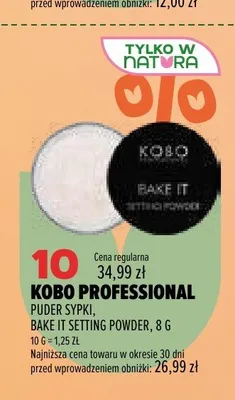 Puder sypki Kobo Professional Bake It Setting Powder promocja w Drogerie Natura
