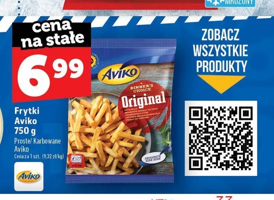 Frytki karbowane Aviko promocja w TOPAZ