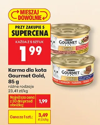 Karma dla kota Gold promocja w Biedronka