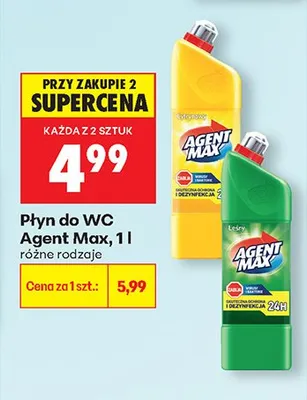 Płyn do WC różne rodzaje promocja w Biedronka