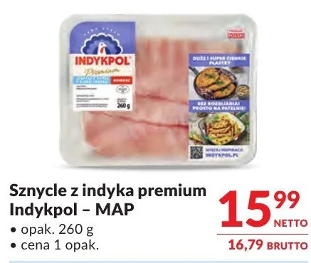 Sznycle z indyka premium Indykpol – MAP promocja w Makro