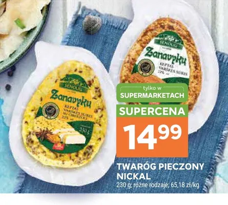 Twaróg pieczony Nickal promocja w Stokrotka