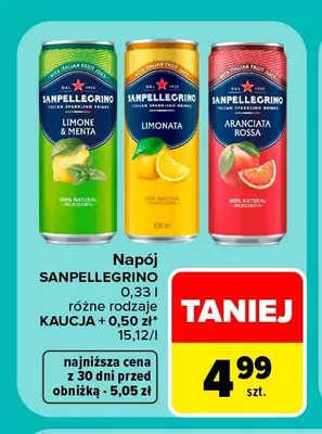 Napój Sanpellegrino Limonata promocja w Carrefour