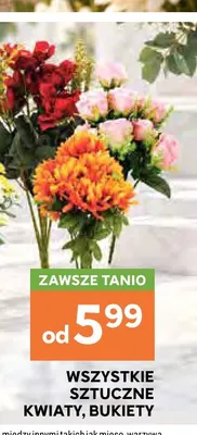 Sztuczne kwiaty, bukiety promocja w Stokrotka