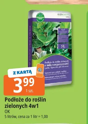 Podłoże do roślin zielonych 4w1 Ok promocja w Leclerc