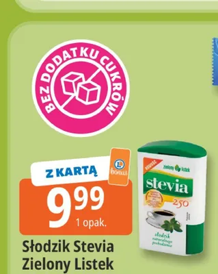 Słodzik Stevia Zielony Listek Eko Wital promocja w Leclerc