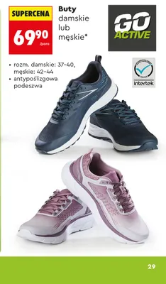 Buty damskie lub męskie antypoślizgowa podeszwa promocja w Biedronka