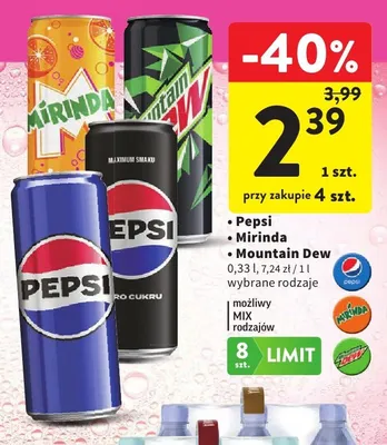 Napój gazowany Mountain Dew promocja w Intermarche